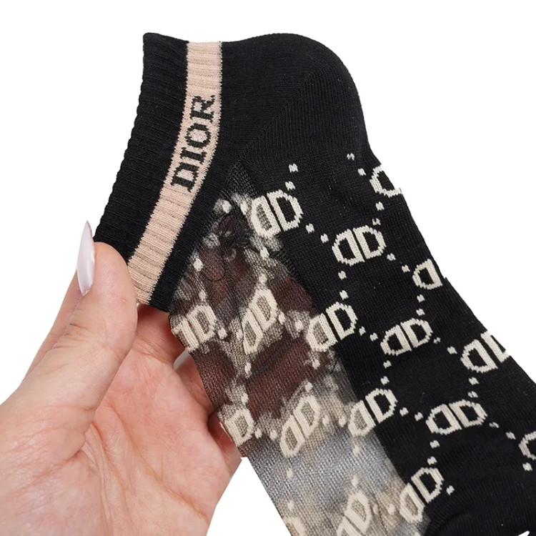 جوراب زنانه مچی توری طرح DIOR فری سایز