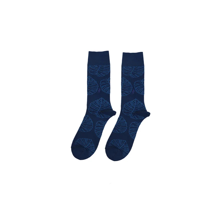 جوراب مردانه ساقدار طرح برگ نخی فری سایز 40 تا 44