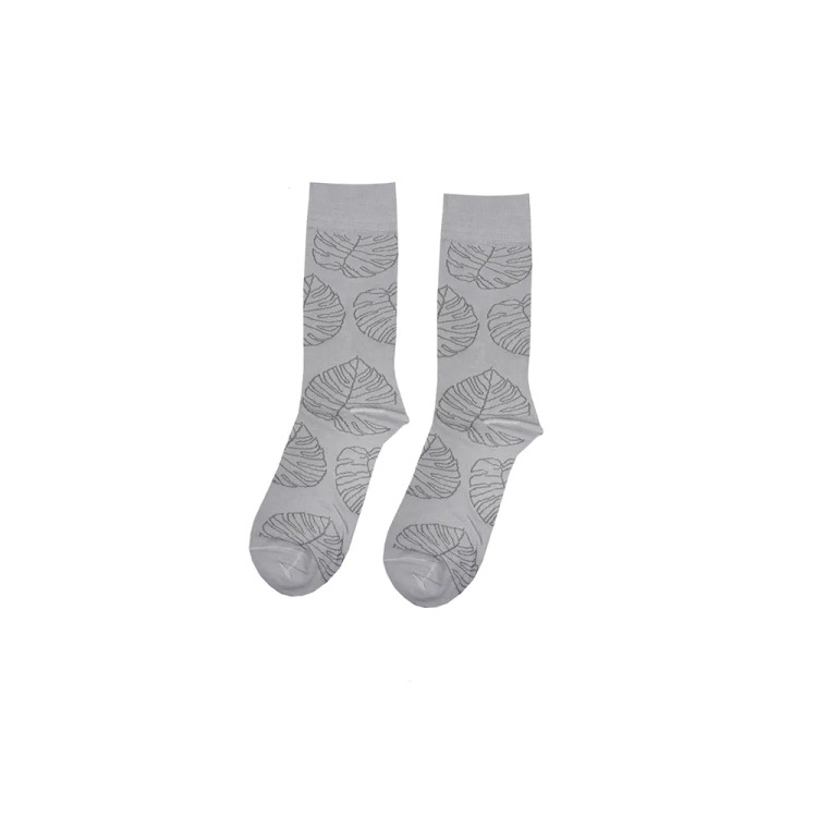 جوراب مردانه ساقدار طرح برگ نخی فری سایز 40 تا 44