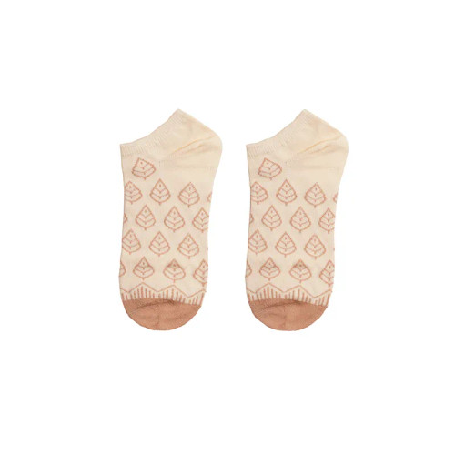 جوراب زنانه مچی طرح برگ آنغوره ضد حساسیت سایز 36 تا 40