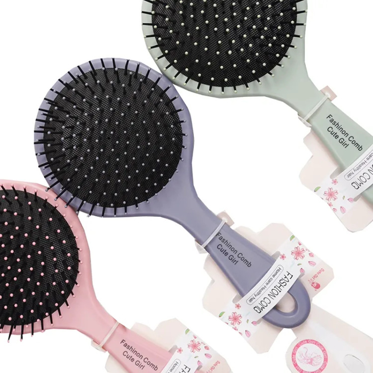 برس مو گرد فانتزی فشن کمب FASHION COMB عدم کشیدن مو بدنه محکم خوش دست طول 21 عرض 10