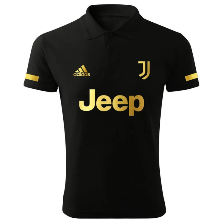 پولوشرت مردانه طرح یوونتوس مدل B1804 جودون آستین کوتاه یقه برگردان اسپرت روزمره ایران