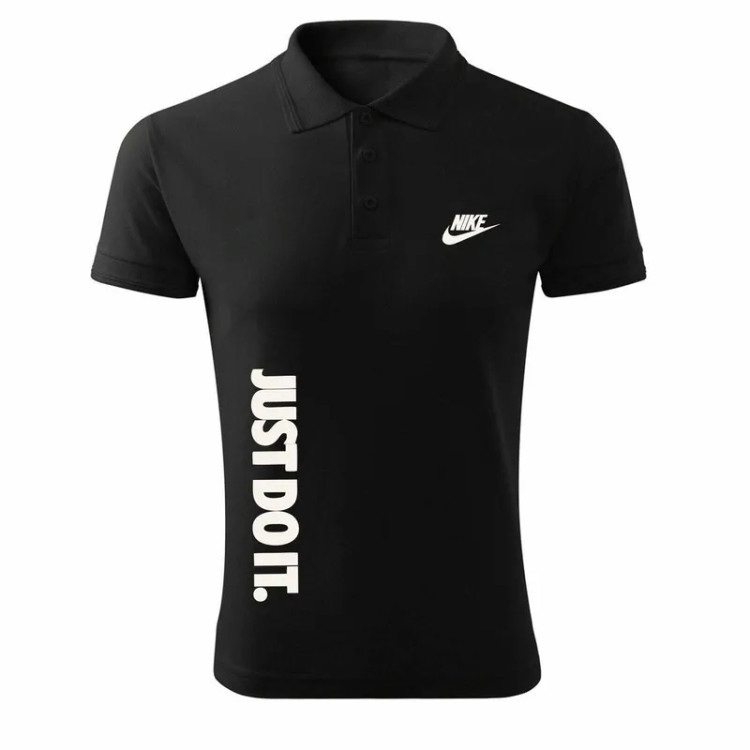 پولوشرت مردانه مشکی جودون طرح just مدل u7858 آستین کوتاه سایز L XL 2XL