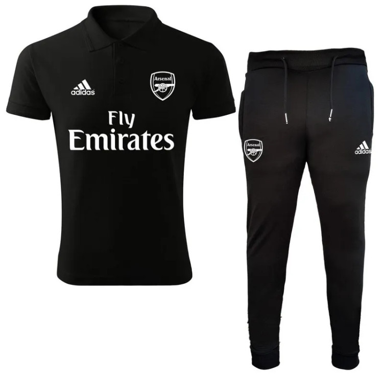 ست تیشرت و شلوار ورزشی مردانه طرح آرسنال پلی استر نخ طرحدار ایرانی