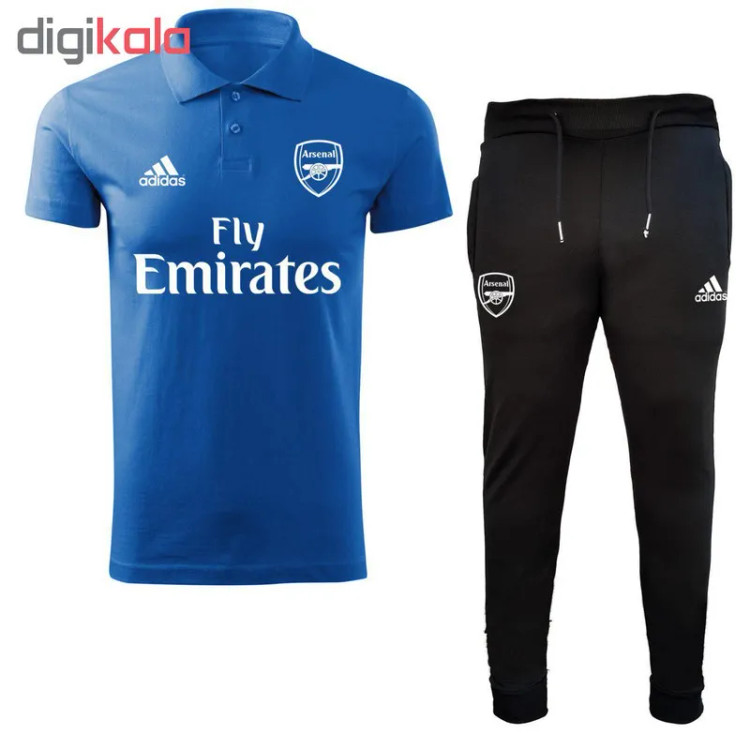 ست تیشرت و شلوار ورزشی مردانه طرح آرسنال پلی استر نخ طرحدار ایرانی