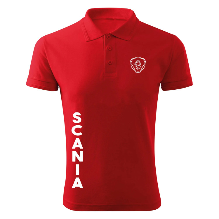 پولوشرت مردانه طرح اسکانیا مدل E78TU مشکی جودون سایز L XL 2XL