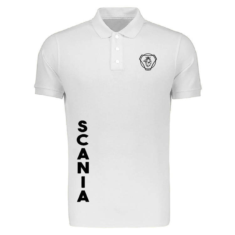 پولوشرت مردانه طرح اسکانیا مدل E78TU مشکی جودون سایز L XL 2XL