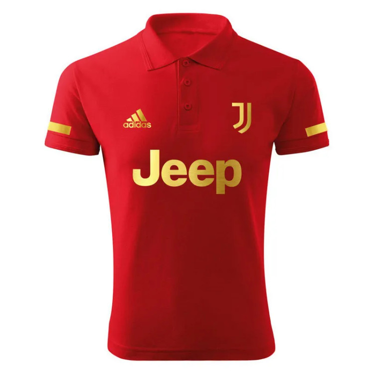 پولوشرت مردانه طرح یوونتوس مدل R1804 جودون یقه برگردان آستین کوتاه اسپرت روزمره ایران