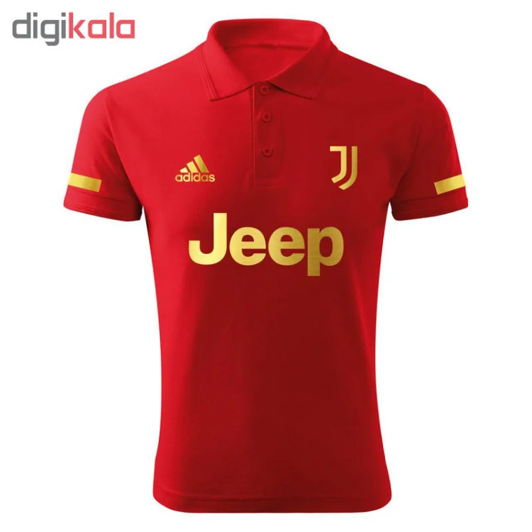 پولوشرت مردانه طرح یوونتوس مدل R1804 جودون یقه برگردان آستین کوتاه اسپرت روزمره ایران