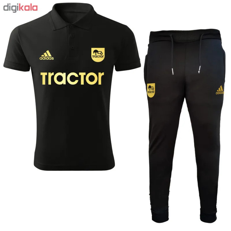 ست پولوشرت و شلوار ورزشی مردانه طرح تراکتور کد 12465 جنس پلی استر نخ ایران