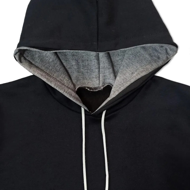 هودی ورزشی مردانه اسپان دورس داخل کرکی ضخیم کلاهدار آستین بلند