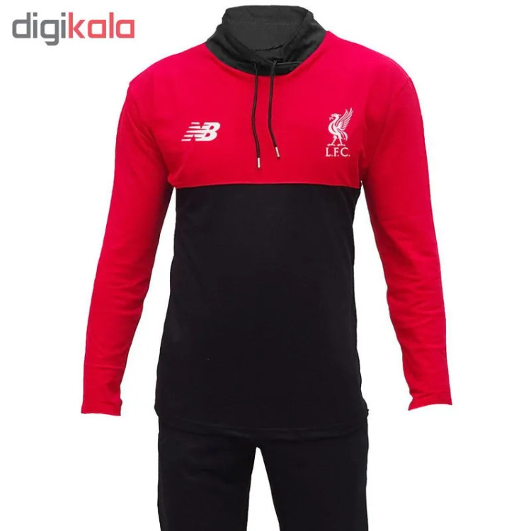 تیشرت آستین بلند مردانه طرح لیورپول یقه ایستاده جودون ترکمنشی سایز L XL 2XL