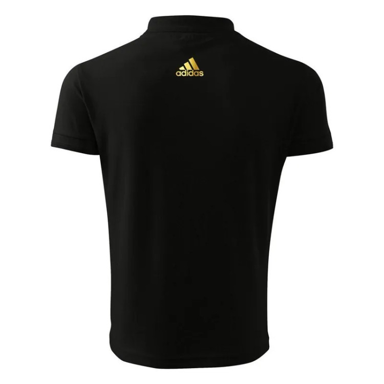 پولوشرت مردانه یوونتوس مشکی یقه دکمه دار جنس جودون سایز L XL