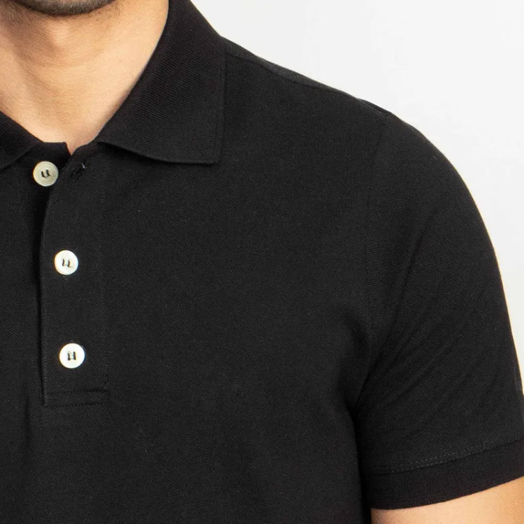 پولوشرت آستین کوتاه مردانه مدل 00404715 جنس جودون طرح ساده یقه برگردان مناسب اسپرت و روزمره