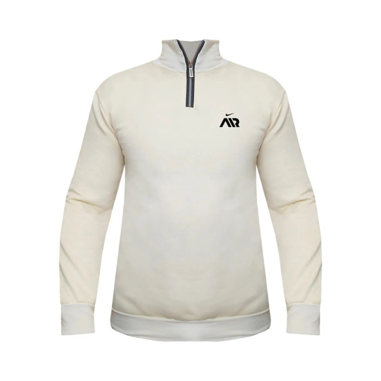 هودی نیم زیپ مردانه دورس اسپان طرح Nike Air کرم سایزبندی L XL 2XL