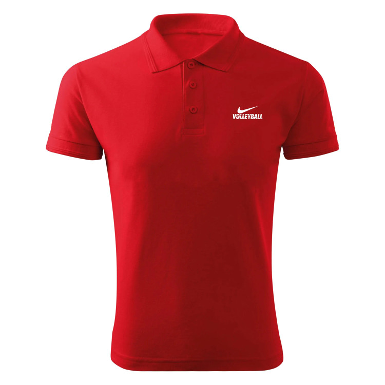 پولوشرت مردانه آستین کوتاه جودون اعلا مشکی طرح voollybal مدل x3646 سایز L XL 2XL