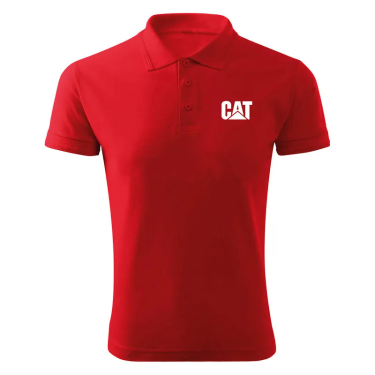 پولوشرت آستین کوتاه مردانه جودون یقه برگردان طرح ساده قرمز