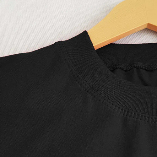 تی شرت آستین کوتاه زنانه پنبه طرح دار یقه گرد روزمره اسپرت