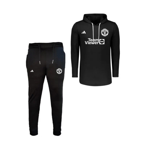 ست تی شرت و شلوار مردانه کلاهدار آستین کوتاه نخی طرح ساده دم پا کش زیپ دار