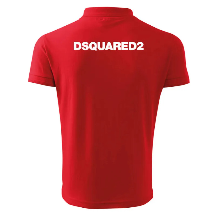 پولوشرت آستین کوتاه مردانه مدل DSQ کد 8698 طرح ساده یقه برگردان جنس جودون اعلا