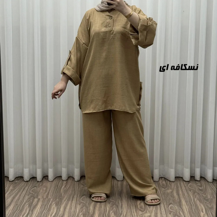 ست بلوز شلوار پانچی کد 1757