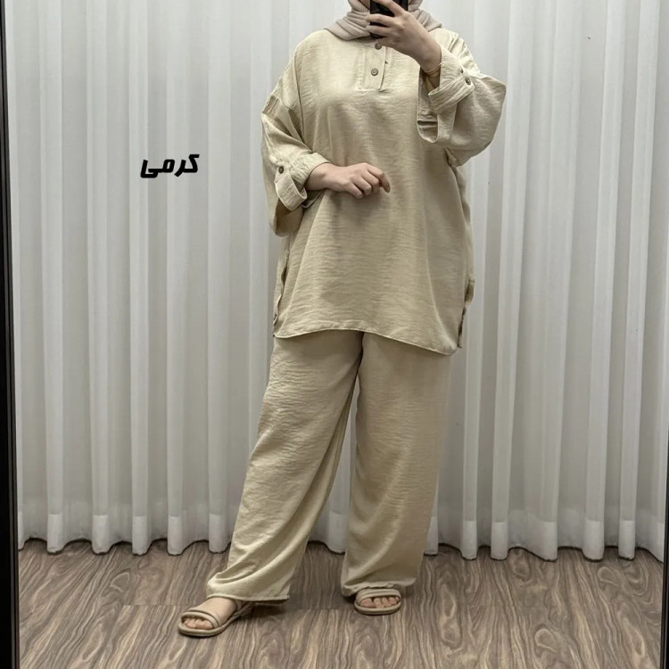 ست بلوز شلوار پانچی کد 1757