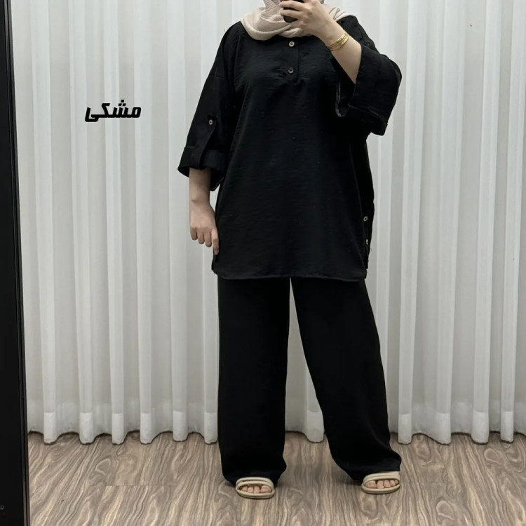 ست بلوز شلوار پانچی کد 1757