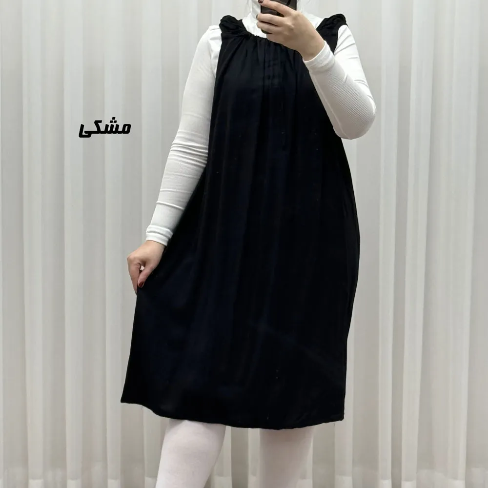 سارافون کوتاه ساده قواره دار کد 1762
