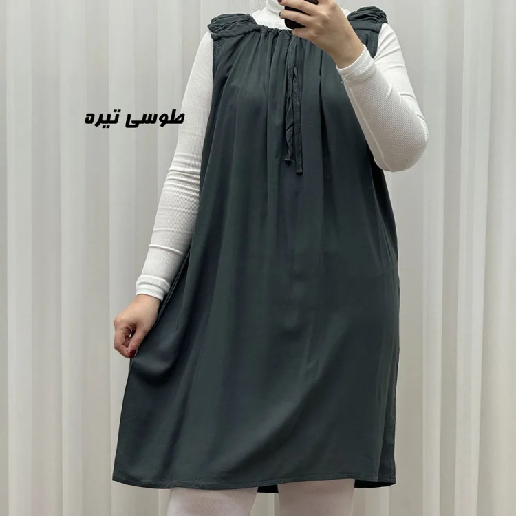 سارافون کوتاه ساده قواره دار کد 1762