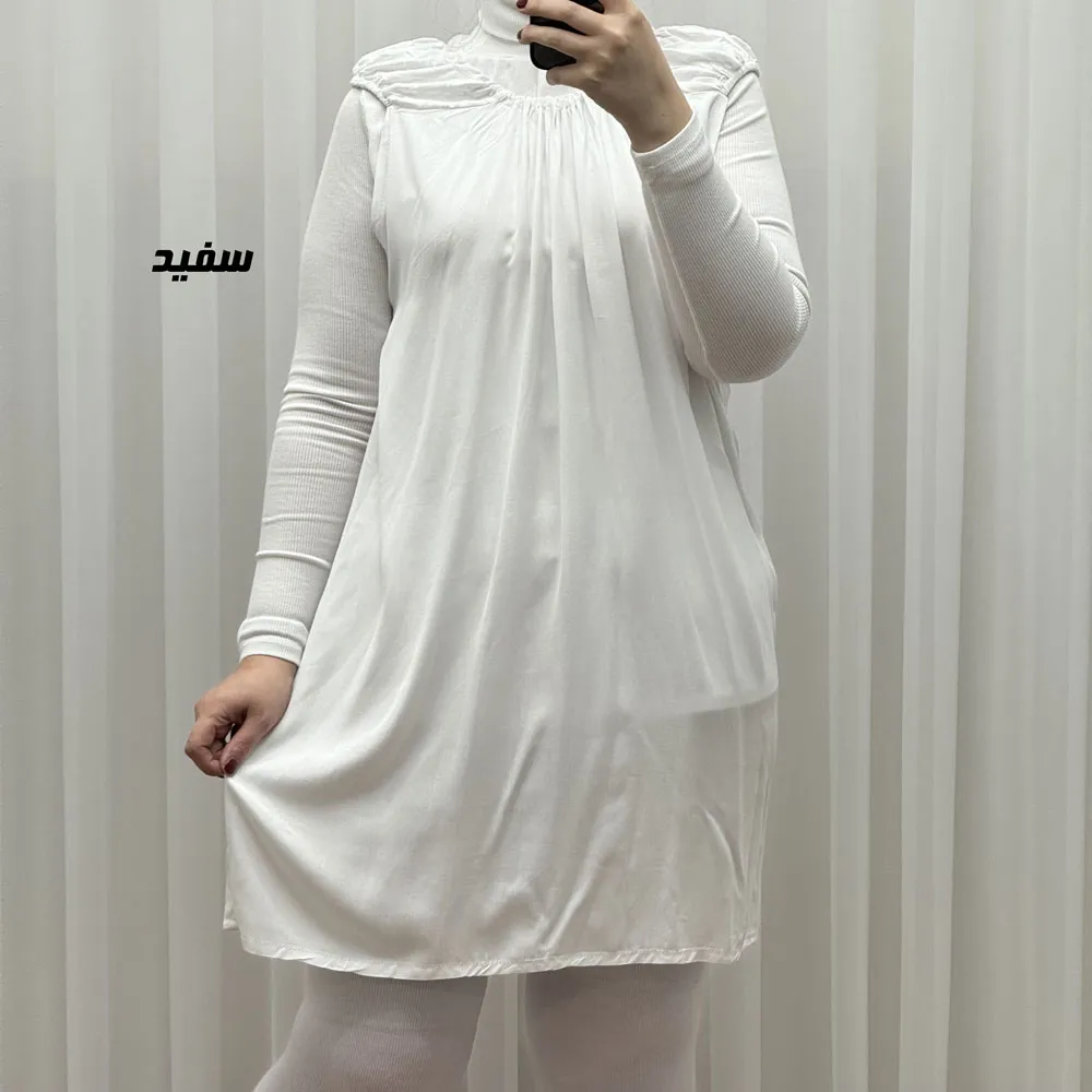 سارافون کوتاه ساده قواره دار کد 1762