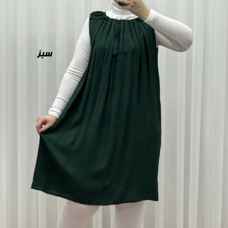 سارافون کوتاه ساده قواره دار کد 1762