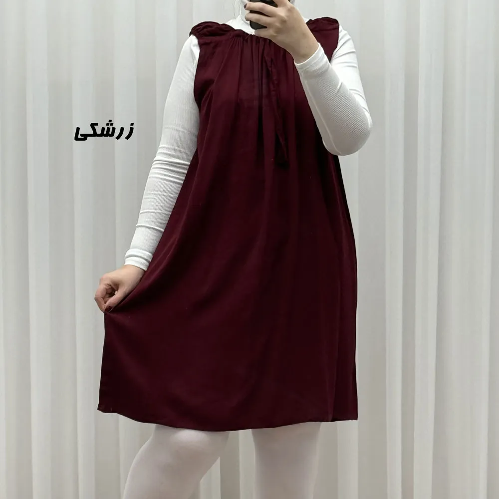 سارافون کوتاه ساده قواره دار کد 1762