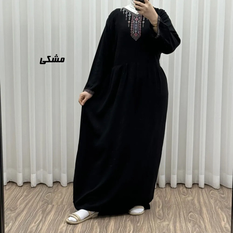 پیراهن ساحلی نخی مدل آتریسا 2 کد 1755