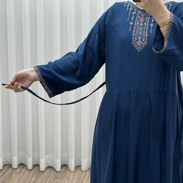 پیراهن ساحلی نخی مدل آتریسا 2 کد 1755