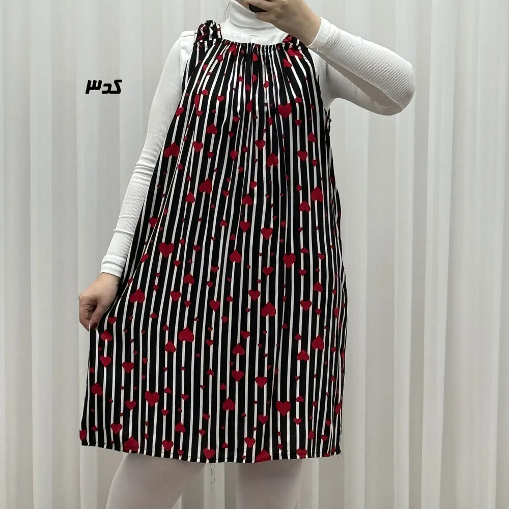 پیراهن کوتاه حلقه‌ای کد 1753