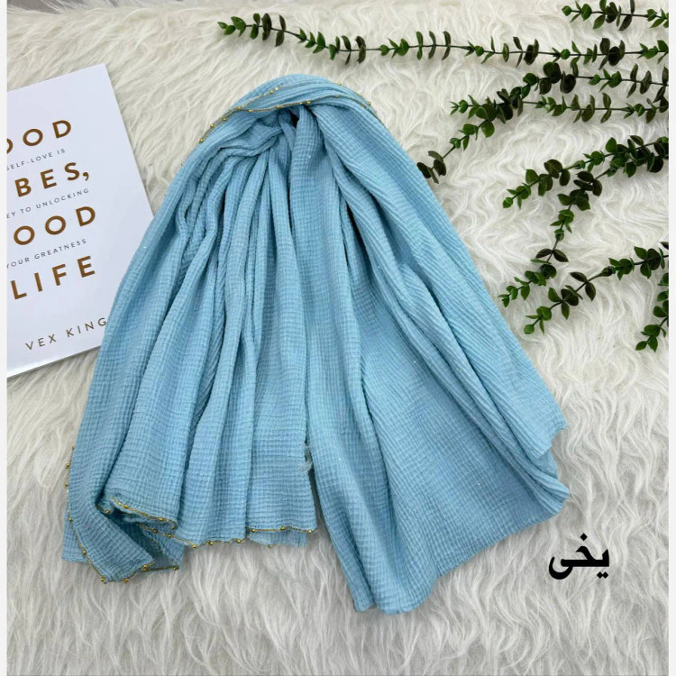 شال برشکا وارداتی لبه زنجیری کد 1122