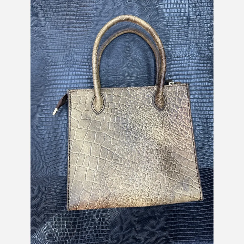 کیف دستی تمام چرم گاوی زحل رنگ بندی