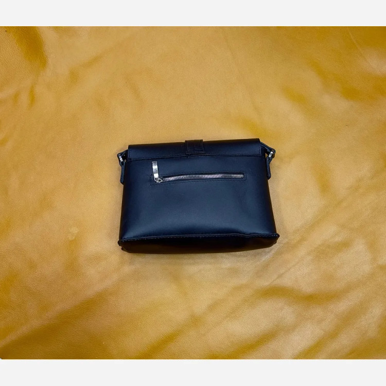 کیف دوشی چرم گاوی اصل زنانه مدل k46 مشکی و عسلی