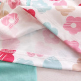 بلوز شلوار نوزادی دخترانه پنبه ای شکوفه سبز سایز 1 تا 5