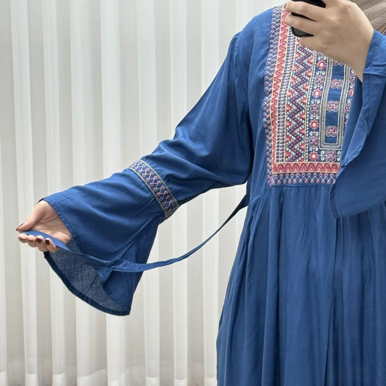 پیراهن گلدوزی وارداتی مدل مانیا کد 1777