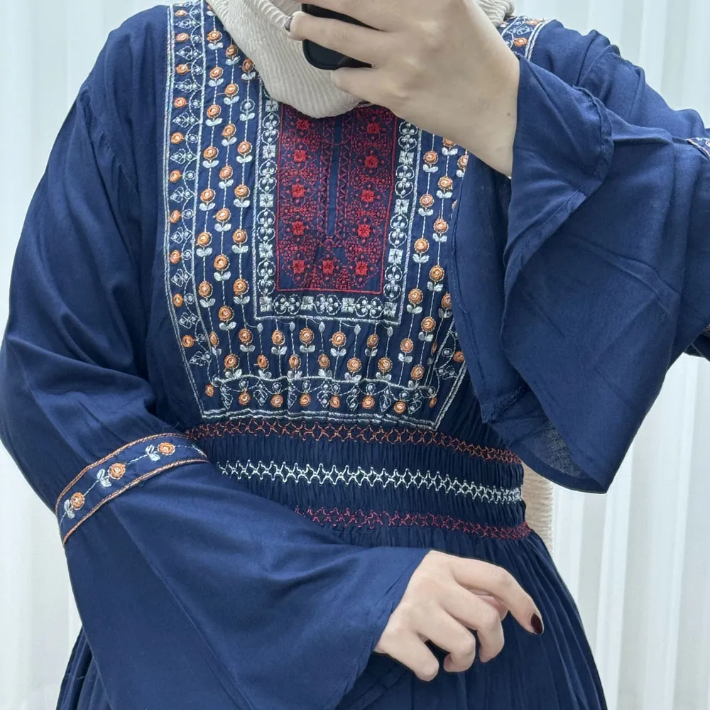 پیراهن گلدوزی وارداتی مدل نازی کد 1778