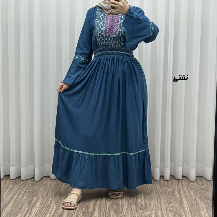 پیراهن گلدوزی وارداتی مدل نازی کد 1778