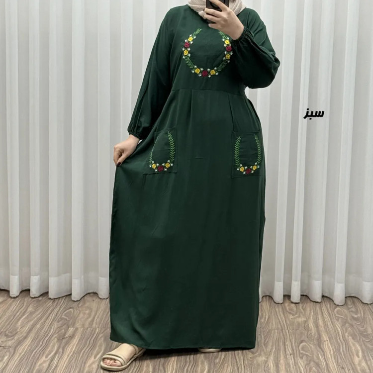 پیراهن گلدوزی نخی مدل خاطره کد 1780