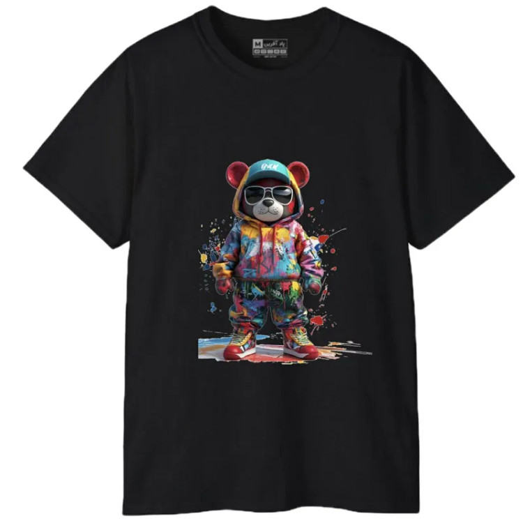 تیشرت آستین کوتاه مردانه مدل خرس کارتونی کد 1795