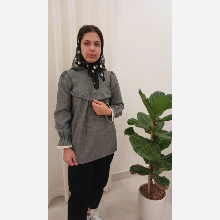شومیز لینن نخ دخترانه