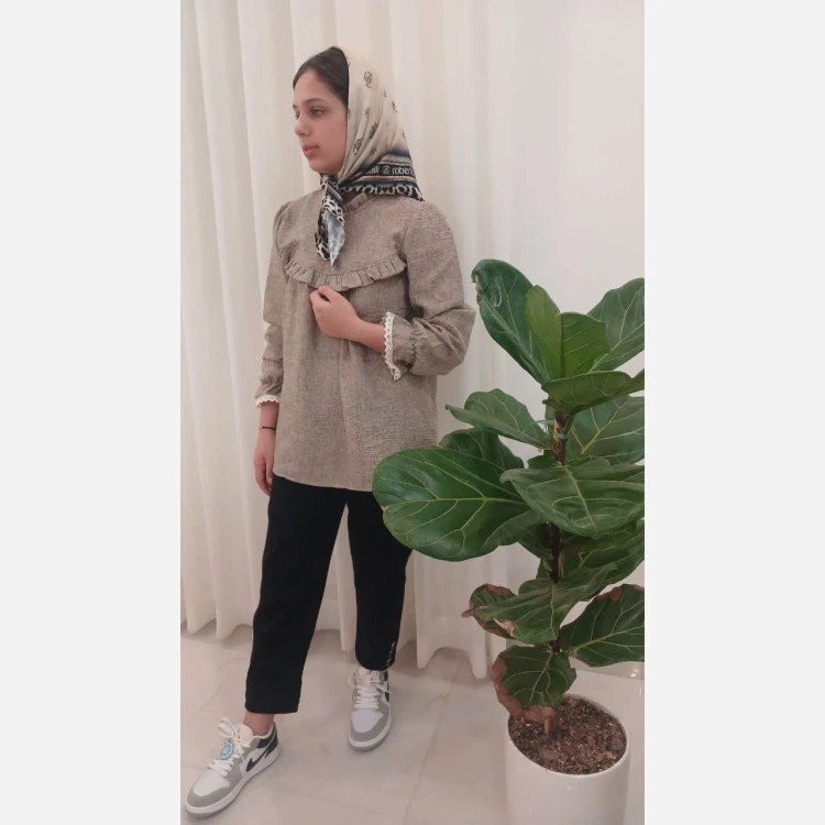 شومیز لینن نخ دخترانه