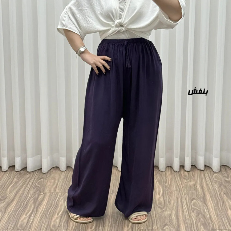 شلوار نخی قواره دار کد 1782