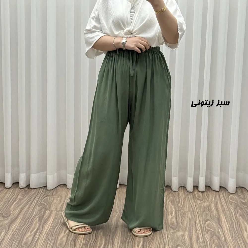 شلوار نخی قواره دار کد 1782
