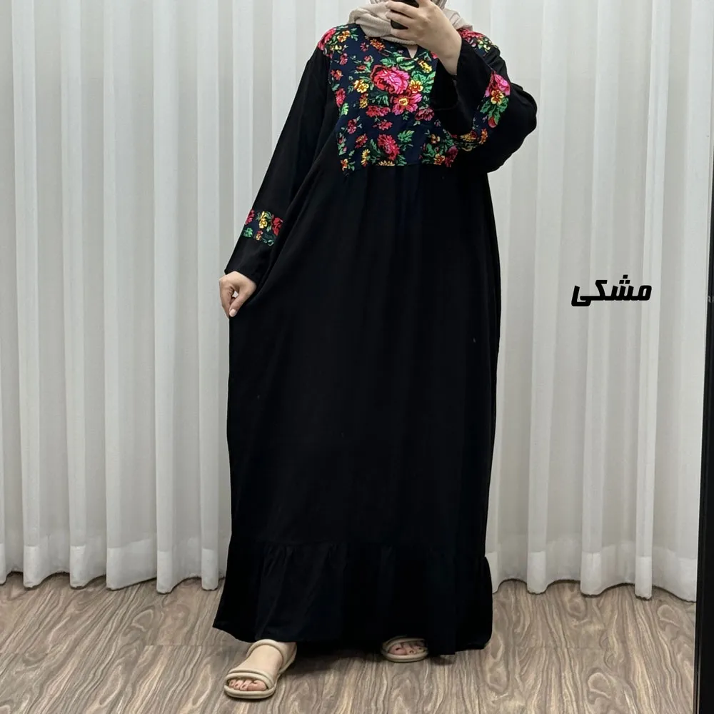پیراهن نخی مدل پرنس پانچی کد J1786