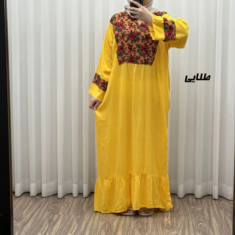 پیراهن نخی مدل پرنس پانچی کد J1786